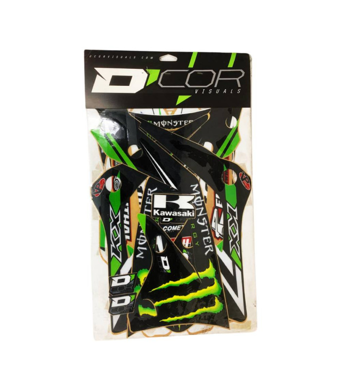 D'COR TEAM MONSTER ENERGY GRAPHIC KIT KAWASAKI KX 450 F (2012-2014)