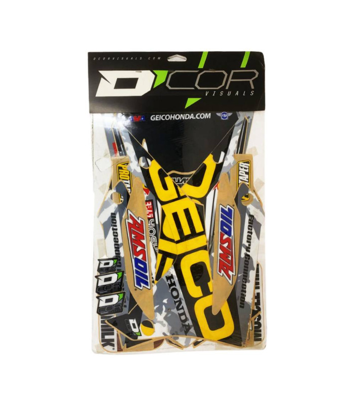 KIT ADHESIVOS D'COR VISUALS EQUIPO GEICO HONDA CRF 250 (2014)