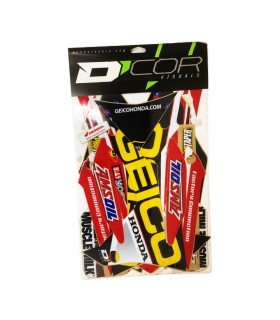 D'COR VISUALS TEAM GEICO GRAPHICS KIT HONDA CRF 250 (2014)