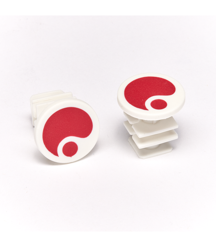 ERGON GA2, GA2 FAT, GA3, GA20, GA30 END PLUGS (RISKY RED)