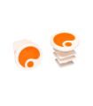 TAPONES PUÑOS ERGON GA2, GA2 FAT, GA3, GA20, GA30 (NARANJA)