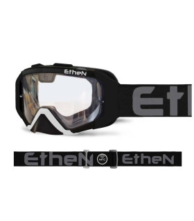 MÁSCARA ETHEN 05R ENDURO NEGRA-GRIS (LENTE TRANSPARENTE)