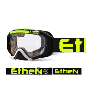 MÁSCARA ETHEN 05R ENDURO NEGRA-AMARILLA (LENTE TRANSPARENTE)