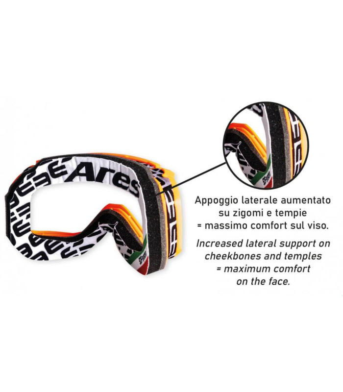 ETHEN ARES BLUE GOGGLES (MIRROR GOLD LENS)