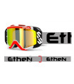 ETHEN ARES WHITE-GREY GOGGLES (MIRROR GOLD LENS)