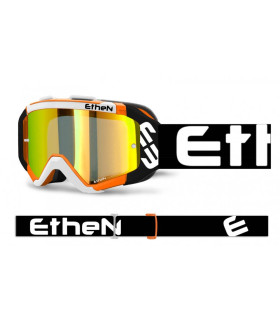 MÁSCARA ETHEN ARES NARANJA (LENTE ESPEJO DORADA)