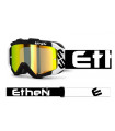 ETHEN ARES BLACK GOGGLES (MIRROR GOLD LENS)