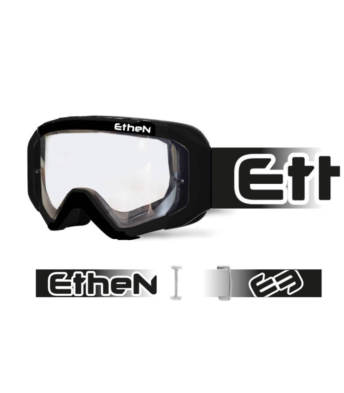 ETHEN 05 PRIMIS BLACK GOGGLES (CLEAR LENS)