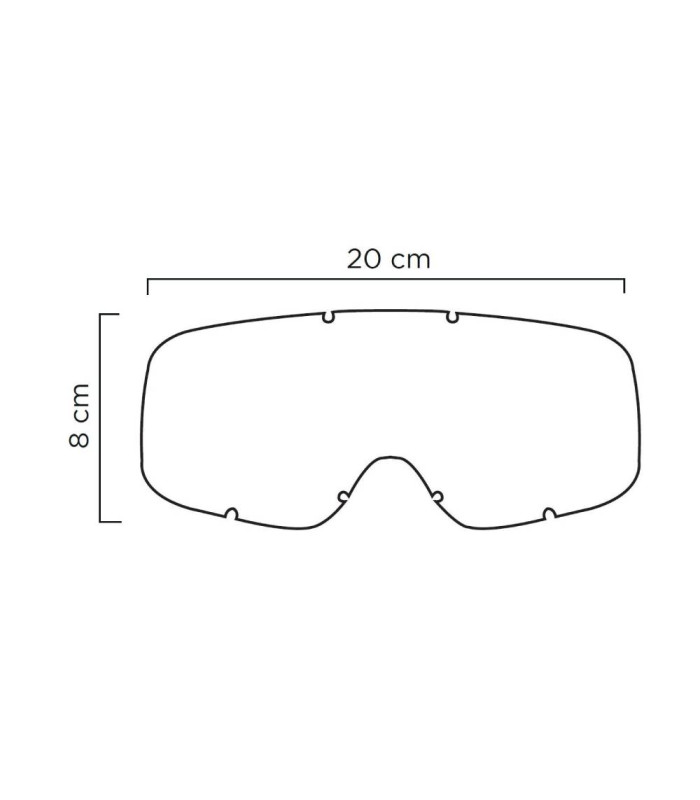 MÁSCARA ETHEN BIMBO 65 BLANCA-MULTICOLOR INFANTIL (LENTE TRANSPARENTE)