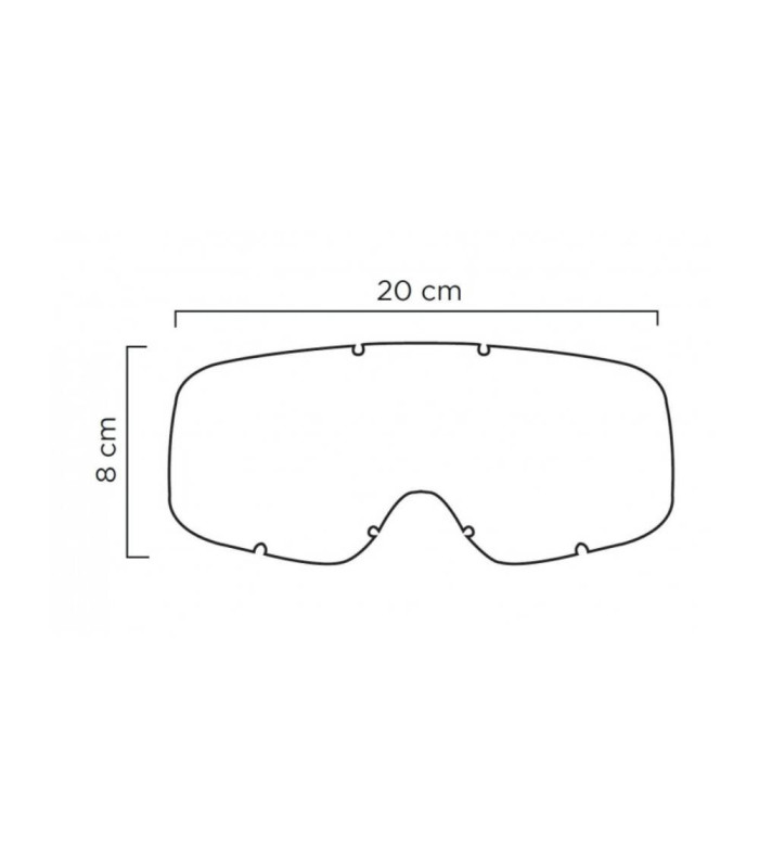 ETHEN BIMBO 65 BLACK KIDS GOGGLE (CLEAR LENS)