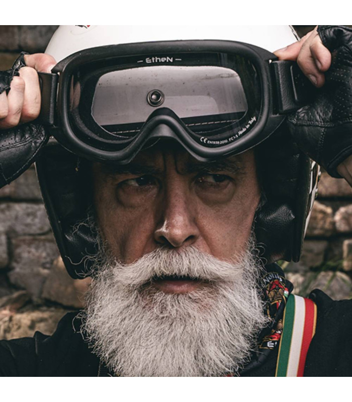 ETHEN 05R VINTAGE STYLE GREY GOGGLE (PHOTOCHROMIC LENS)