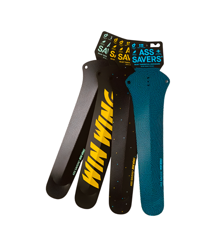 ASS SAVERS WIN WING ROAD 2 REAR FENDER (BLUE DOTS)