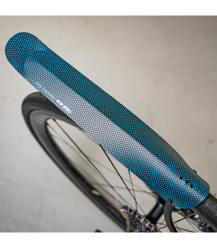 ASS SAVERS WIN WING ROAD 2 REAR FENDER (BLUE DOTS)