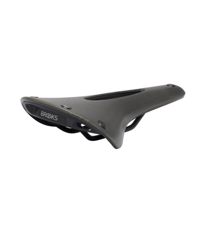 BROOKS CAMBIUM C17 CARVED SADDLE (MUD GREEN)