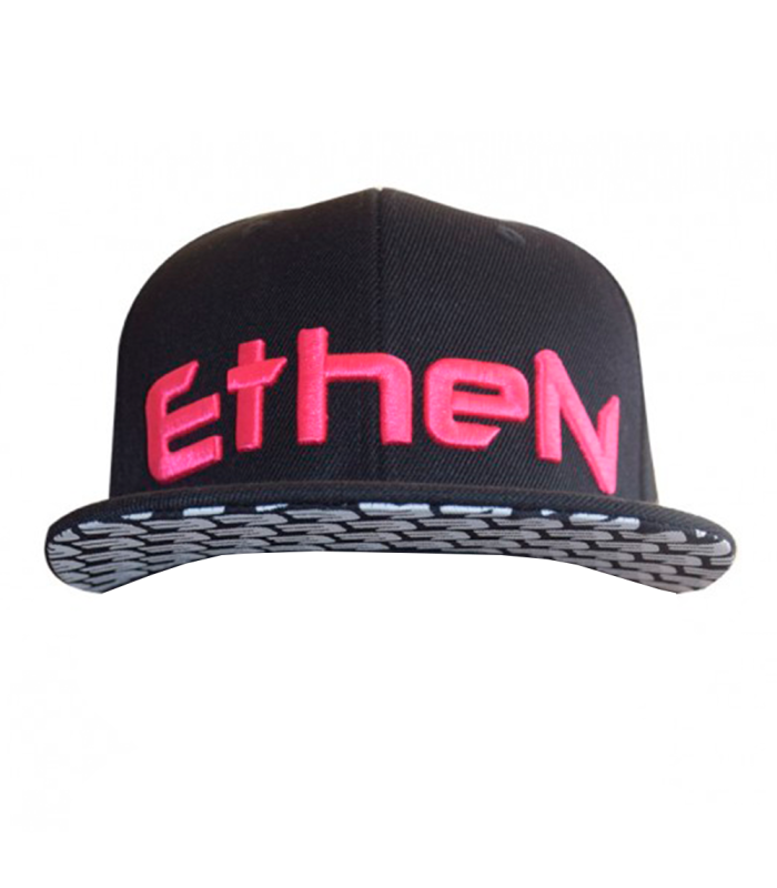 ETHEN SNAPBACK CAP (BLACK-FUCSIA)