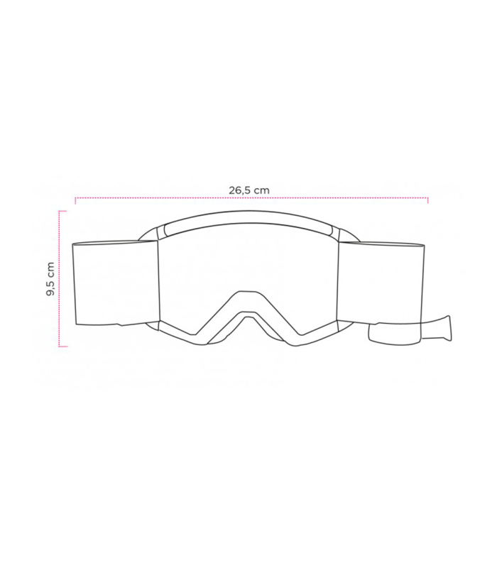 ETHEN 05 PRIMIS MUD WHITE-BLACK ROLL OFF 50 MM GOGGLES (CLEAR LENS)