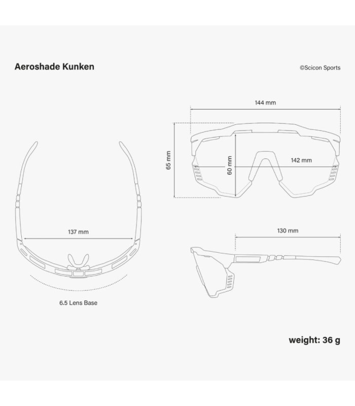 SCICON AEROSHADE KUNKEN MONOGRAM WHITE GLOSS SUNGLASSES (RED MONOGRAM LENS)