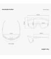 SCICON AEROSHADE KUNKEN MONOGRAM WHITE GLOSS SUNGLASSES (RED MONOGRAM LENS)