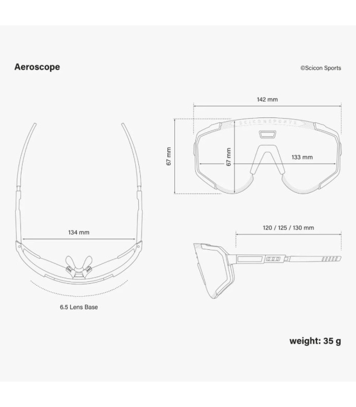 SCICON AEROSCOPE BLACK SUNGLASSES (MULTIMIRROR RED LENS)