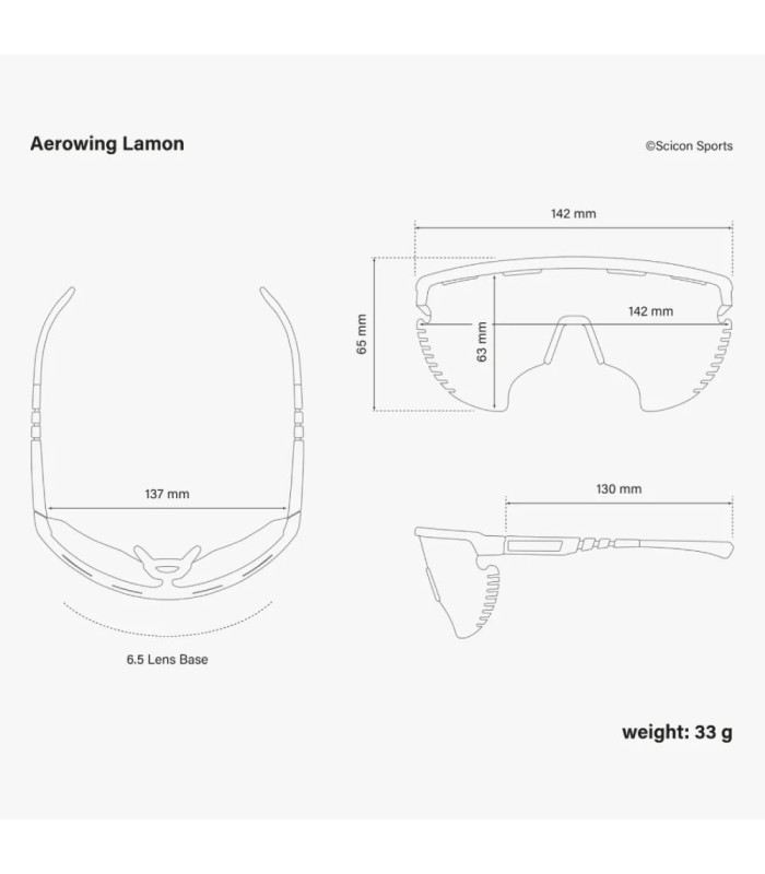 SCICON AEROWING LAMON BLACK GLOSS SUNGLASSES (MULTIMIRROR BLUE LENS)