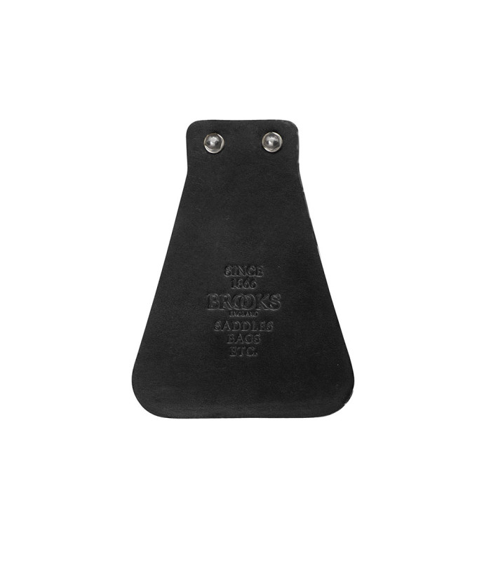 BROOKS LEATHER MUD FLAP (BLACK)