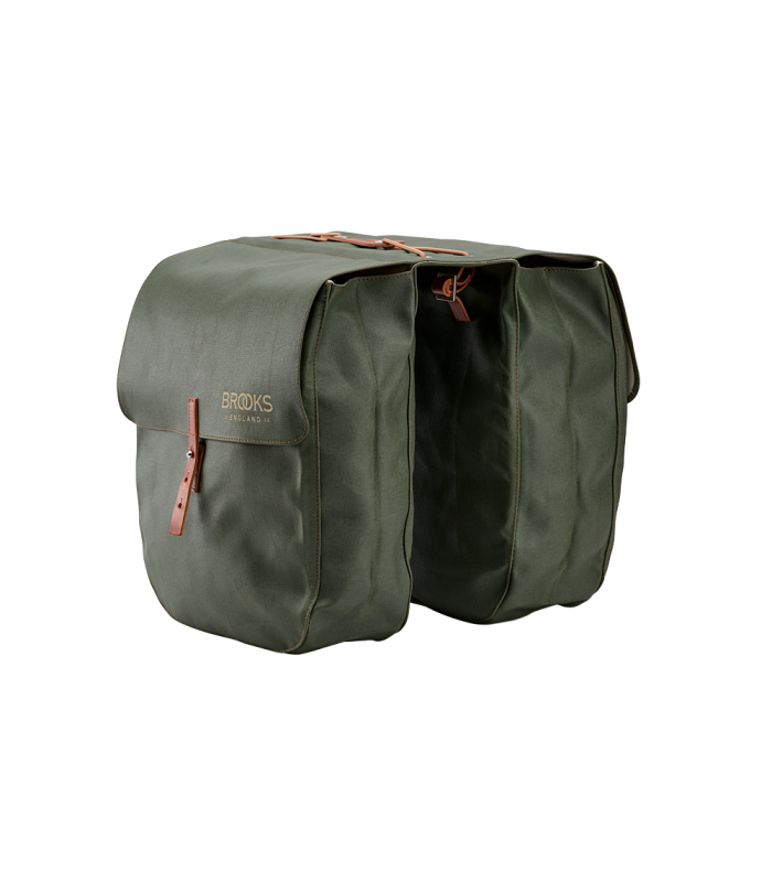 BROOKS BRICK LANE ROLL-UP PANNIERS (SAGE GREEN/HONEY)