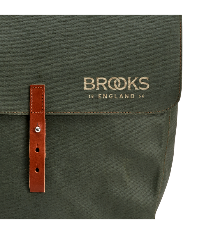 ALFORJAS ENROLLABLES BROOKS BRICK LANE (VERDE/MIEL)