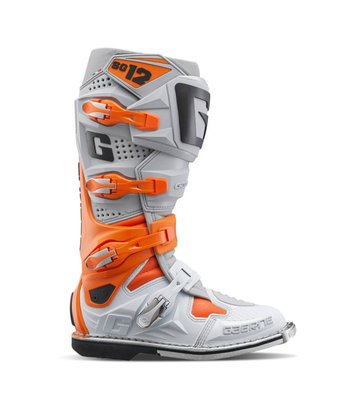 GAERNE SG-12 BOOTS (ORANGE/GREY/WHITE) | TopFun.com