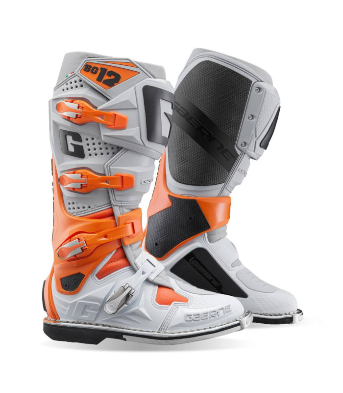 GAERNE SG-12 BOOTS (ORANGE/GREY/WHITE) | TopFun.com