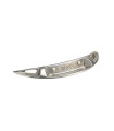 PLACA TRASERA ALUMINIO SILLINES BROOKS CAMBIUM C19 (PLATA)