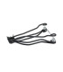BROOKS B66 SHORT BRACKET ASSEMBLY-SIDE ROD WITH BRIDGE (BLACK/CHROME)
