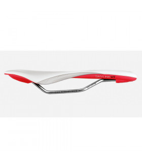 ASTVTE SKYLINE VT SADDLE (WHITE/SILVER/RED)