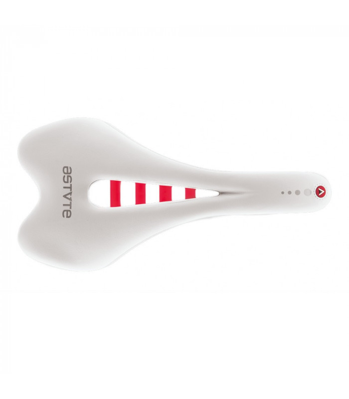 ASTVTE SKYLINE VT SADDLE (WHITE/SILVER/RED)