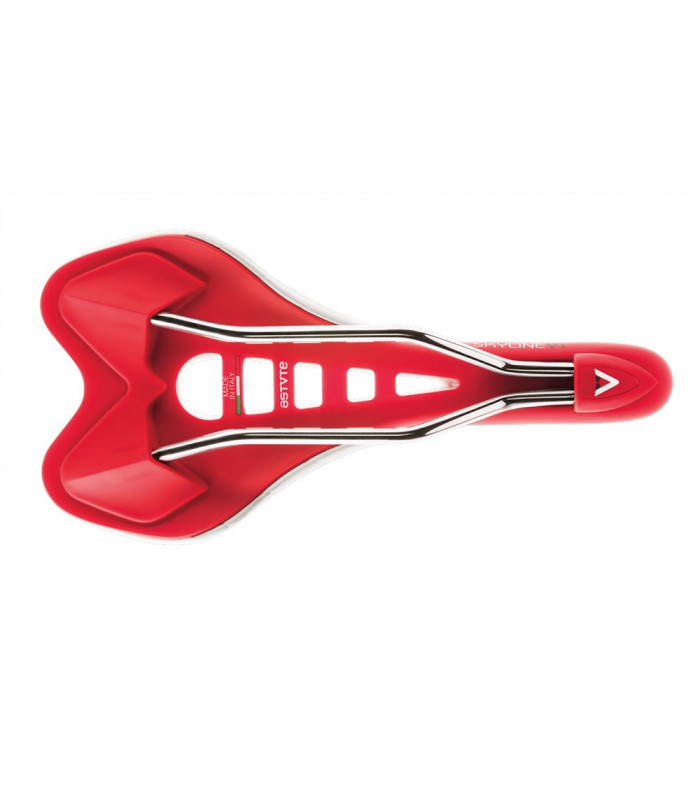 ASTVTE SKYLINE VT SADDLE (WHITE/SILVER/RED)