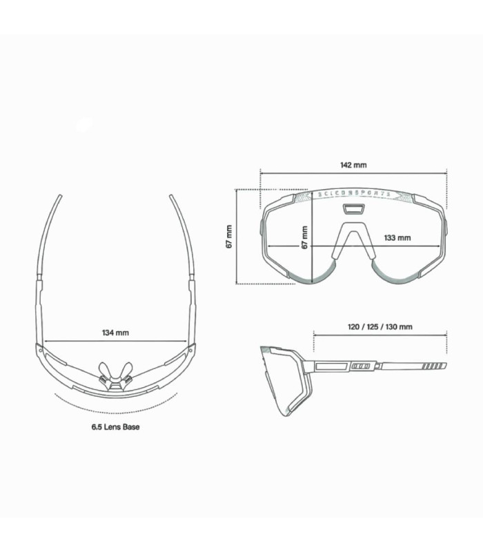 MONTURA GAFAS SCICON AEROSCOPE (GRIS ANTRACITA)