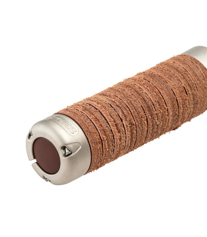 BROOKS PLUMP LEATHER GRIPS (ANTIQUE BROWN)
