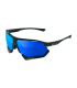SCICON AEROCOMFORT XL BLACK SUNGLASSES (MULTIMIRROR BLUE LENSES)