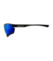 SCICON AEROCOMFORT XL BLACK SUNGLASSES (MULTIMIRROR BLUE LENSES)