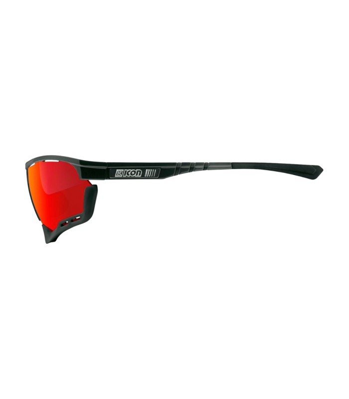 GAFAS SCICON AEROCOMFORT XL NEGRAS (LENTES MULTIESPEJO ROJO)