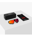 SCICON AEROCOMFORT XL BLACK SUNGLASSES (MULTIMIRROR RED LENSES)