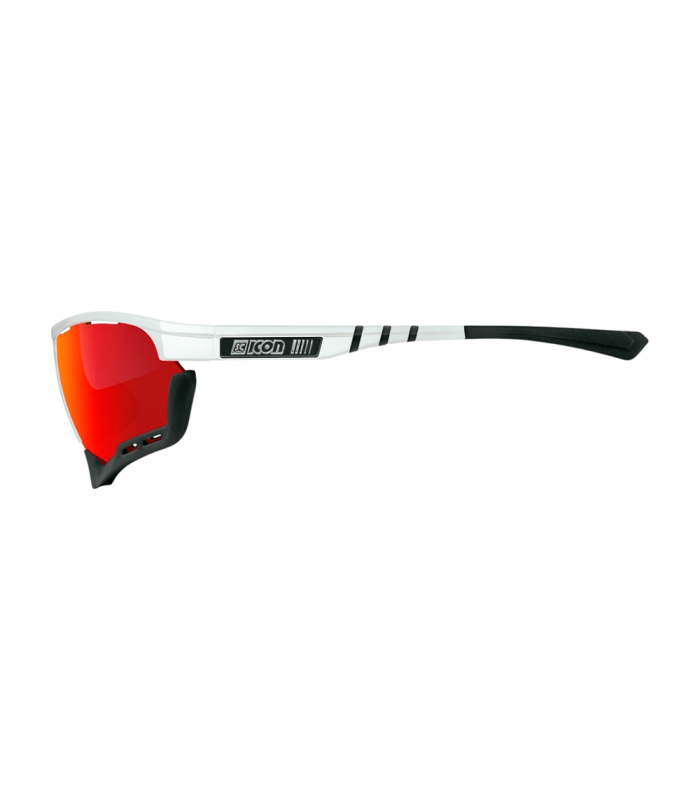 GAFAS SCICON AEROCOMFORT XL BLANCAS (LENTES MULTIESPEJO ROJO)