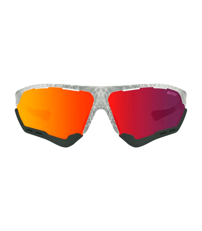SCICON AEROCOMFORT XL FROZEN SUNGLASSES (MULTIMIRROR RED LENSES)