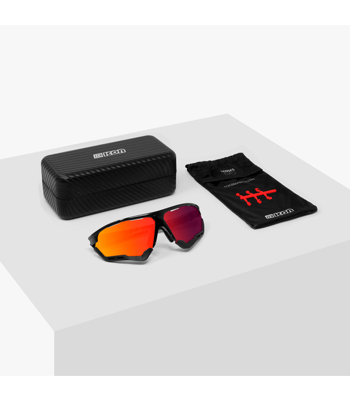 GAFAS SCICON AEROCOMFORT XL FROZEN (LENTES MULTIESPEJO ROJO)