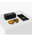 SCICON AEROCOMFORT XL BLACK SUNGLASSES (MULTIMIRROR BRONZE LENSES)