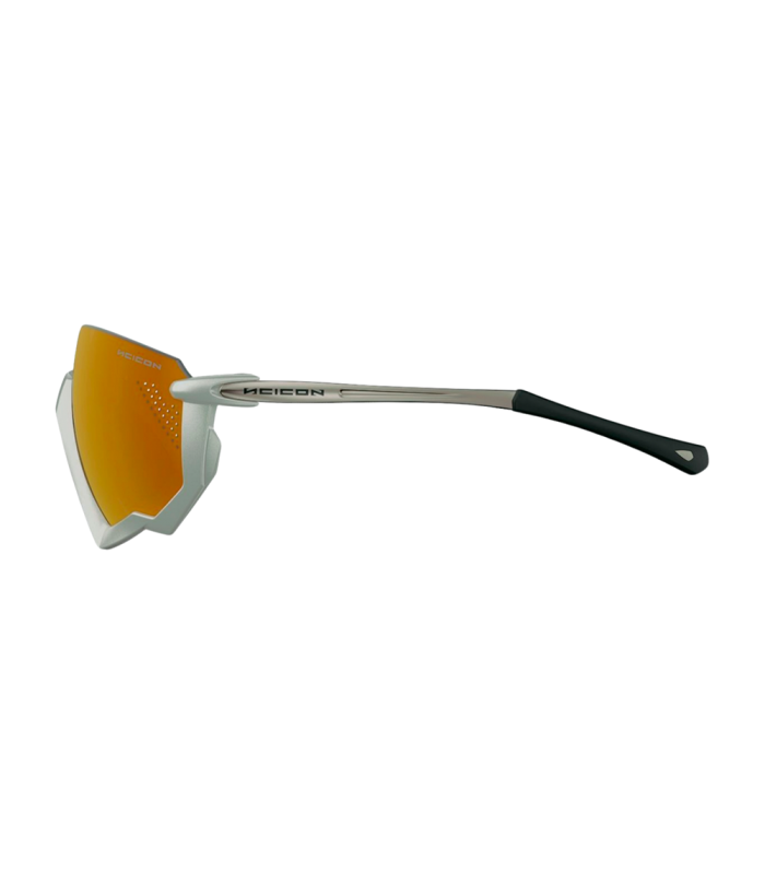 SCICON AEROJET TITANIUM METAL WHITE SUNGLASSES (MULTIMIRROR BRONZE LENSES)