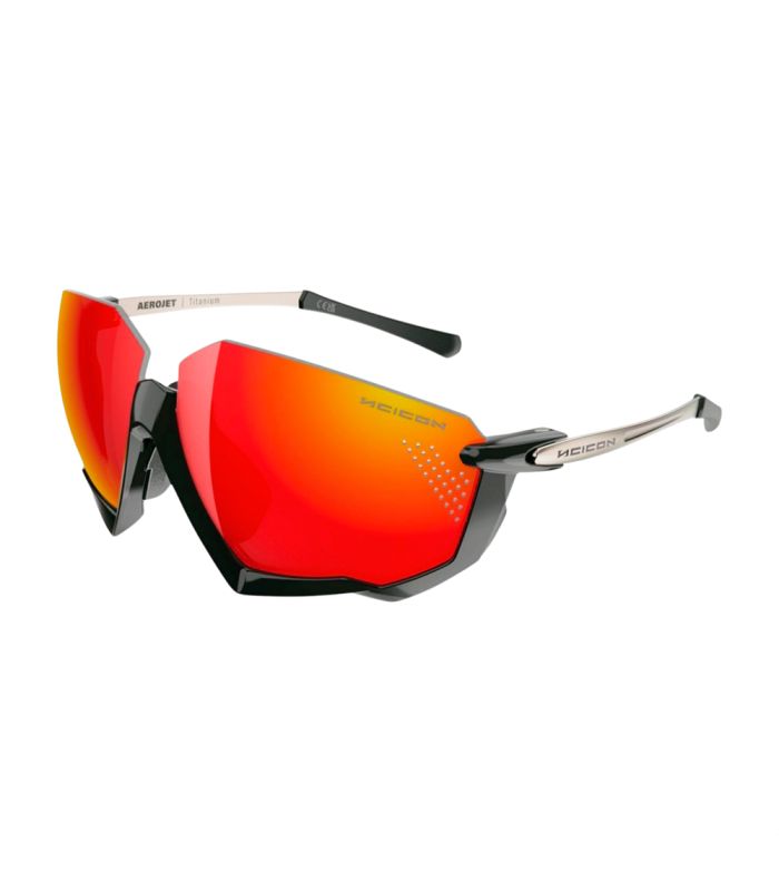 GAFAS SCICON AEROJET TITANIUM METAL BLACK (LENTES MULTIESPEJO ROJO)
