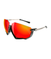 SCICON AEROJET TITANIUM METAL BLACK SUNGLASSES (MULTIMIRROR RED LENSES)