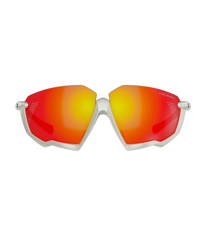 SCICON AEROJET TITANIUM METAL WHITE SUNGLASSES (MULTIMIRROR RED LENSES)