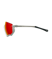 SCICON AEROJET TITANIUM METAL WHITE SUNGLASSES (MULTIMIRROR RED LENSES)