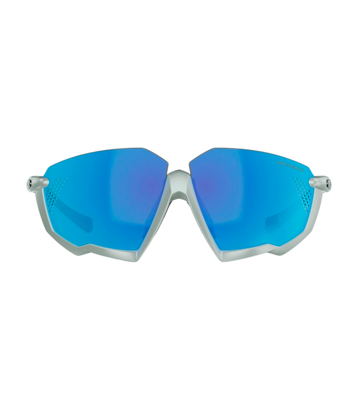 SCICON AEROJET TITANIUM METAL WHITE SUNGLASSES (MULTIMIRROR BLUE LENSES)